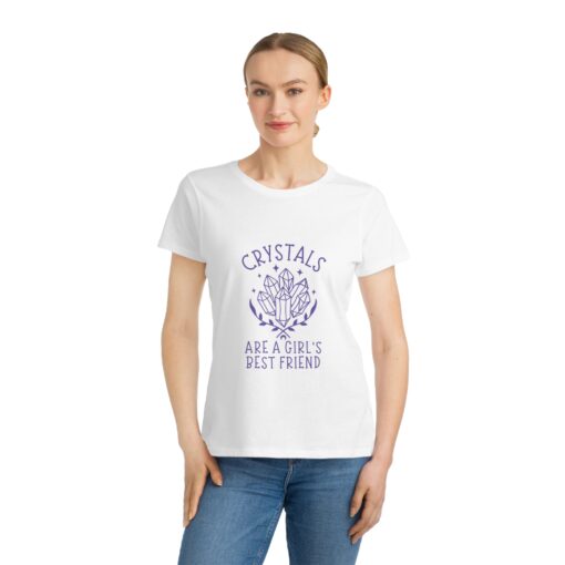 Crystals Are a Girl’s Best Friend | 100% Organic Cotton T-Shirt | Unique T-Shirt for Women - Image 2