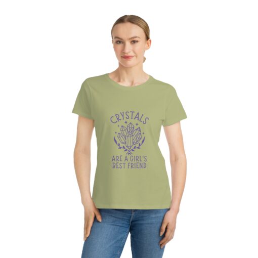 Crystals Are a Girl’s Best Friend | 100% Organic Cotton T-Shirt | Unique T-Shirt for Women - Image 4