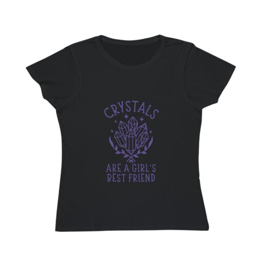 Crystals Are a Girl’s Best Friend | 100% Organic Cotton T-Shirt | Unique T-Shirt for Women - Image 5