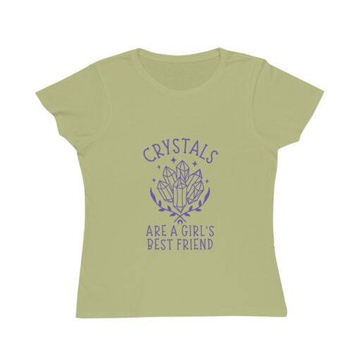 Crystals Are a Girl’s Best Friend | 100% Organic Cotton T-Shirt | Unique T-Shirt for Women - Image 3