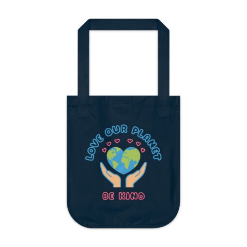 Love Our Planet Be Kind - Eco-Friendly Tote Bag - 100% Organic Cotton Market Tote by Soul Spark Cafe - Image 9