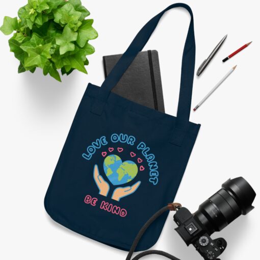 Love Our Planet Be Kind - Eco-Friendly Tote Bag - 100% Organic Cotton Market Tote by Soul Spark Cafe - Image 11