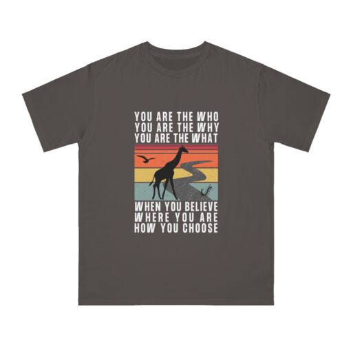 You Are the Who 100% Organic Cotton Men’s T-Shirt | Motivational Unique t-Shirt | Inspirational Graphic Tee - Image 5