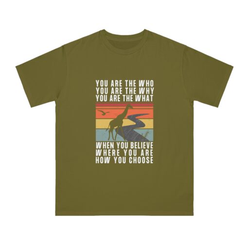 You Are the Who 100% Organic Cotton Men’s T-Shirt | Motivational Unique t-Shirt | Inspirational Graphic Tee - Image 3