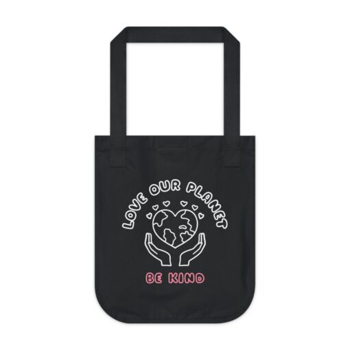 Love Our Planet Be Kind - Eco-Friendly Tote Bag - 100% Organic Cotton Market Tote by Soul Spark Cafe - Image 5