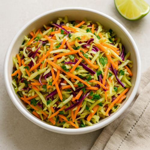 Shredded Cabbage & Carrot Slaw
