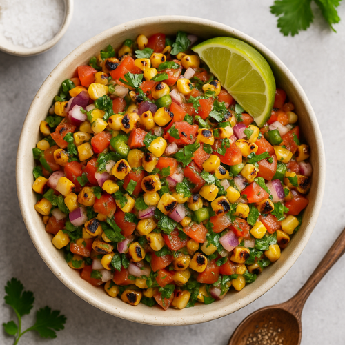 Ultimate Charred Corn & Pico Salsa
