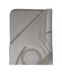Seal of Solomon & Solar Cross Protection Blanket – Healing Energy Symbol Matte Canvas | Unique Blanket - Image 3