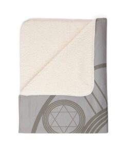 Seal of Solomon & Solar Cross Protection Blanket – Healing Energy Symbol Matte Canvas | Unique Blanket - Image 12