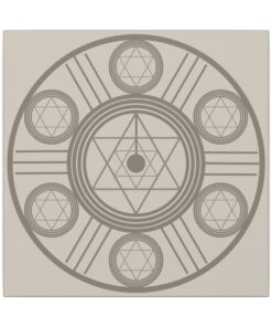 Seal of Solomon Solar Cross Healing Protection Matte Canvas | Unique Artwork - Image 3