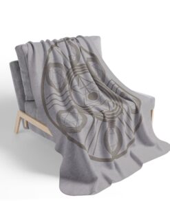 Seal of Solomon & Solar Cross Protection Blanket – Healing Energy Symbol Matte Canvas | Unique Blanket - Image 8