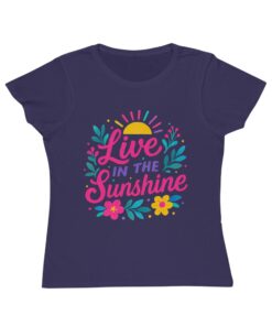 Live in the Sunshine Organic T-Shirt, Summer Vibes Tee, Nature Lover Gift, Women's Casual Wear, Eco-Friendly Fashion, Spring Apparel - Image 9