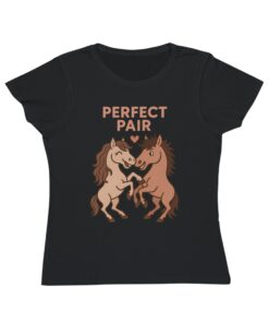 Perfect Pair Horse T-Shirt | Cute Animal Tee, Gift for Horse Lovers, Birthday Apparel, Organic Cotton - Image 7