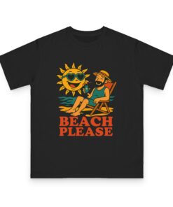 Beach Please Unisex Organic Classic T-Shirt, Summer Vibes Tee, Beach Lover Gift, Outdoor Activity Shirt, Casual Wear - Image 9