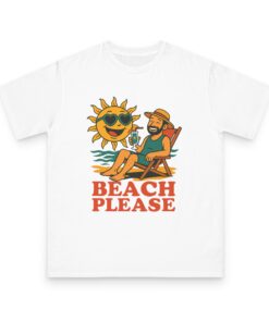 Beach Please Unisex Organic Classic T-Shirt, Summer Vibes Tee, Beach Lover Gift, Outdoor Activity Shirt, Casual Wear