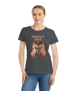 Perfect Pair Horse T-Shirt | Cute Animal Tee, Gift for Horse Lovers, Birthday Apparel, Organic Cotton - Image 6
