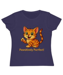 Pawsitively Purrfect Cat T-Shirt, Cute Cat Lover Gift, Organic Tee for Pet Owners, Funny Animal Shirt, Gift for Cat Moms - Image 11