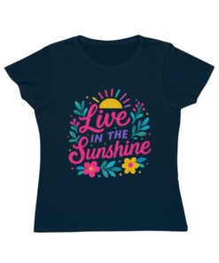 Live in the Sunshine Organic T-Shirt, Summer Vibes Tee, Nature Lover Gift, Women's Casual Wear, Eco-Friendly Fashion, Spring Apparel - Image 7