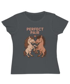 Perfect Pair Horse T-Shirt | Cute Animal Tee, Gift for Horse Lovers, Birthday Apparel, Organic Cotton - Image 5