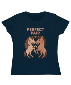 Perfect Pair Horse T-Shirt | Cute Animal Tee, Gift for Horse Lovers, Birthday Apparel, Organic Cotton - Image 9