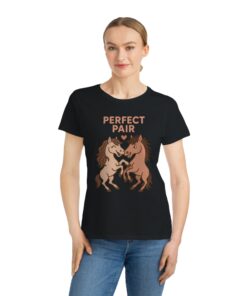 Perfect Pair Horse T-Shirt | Cute Animal Tee, Gift for Horse Lovers, Birthday Apparel, Organic Cotton - Image 8